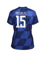 Kroatia Mario Pasalic #15 Bortedrakt Dame EM 2024 Korte ermer